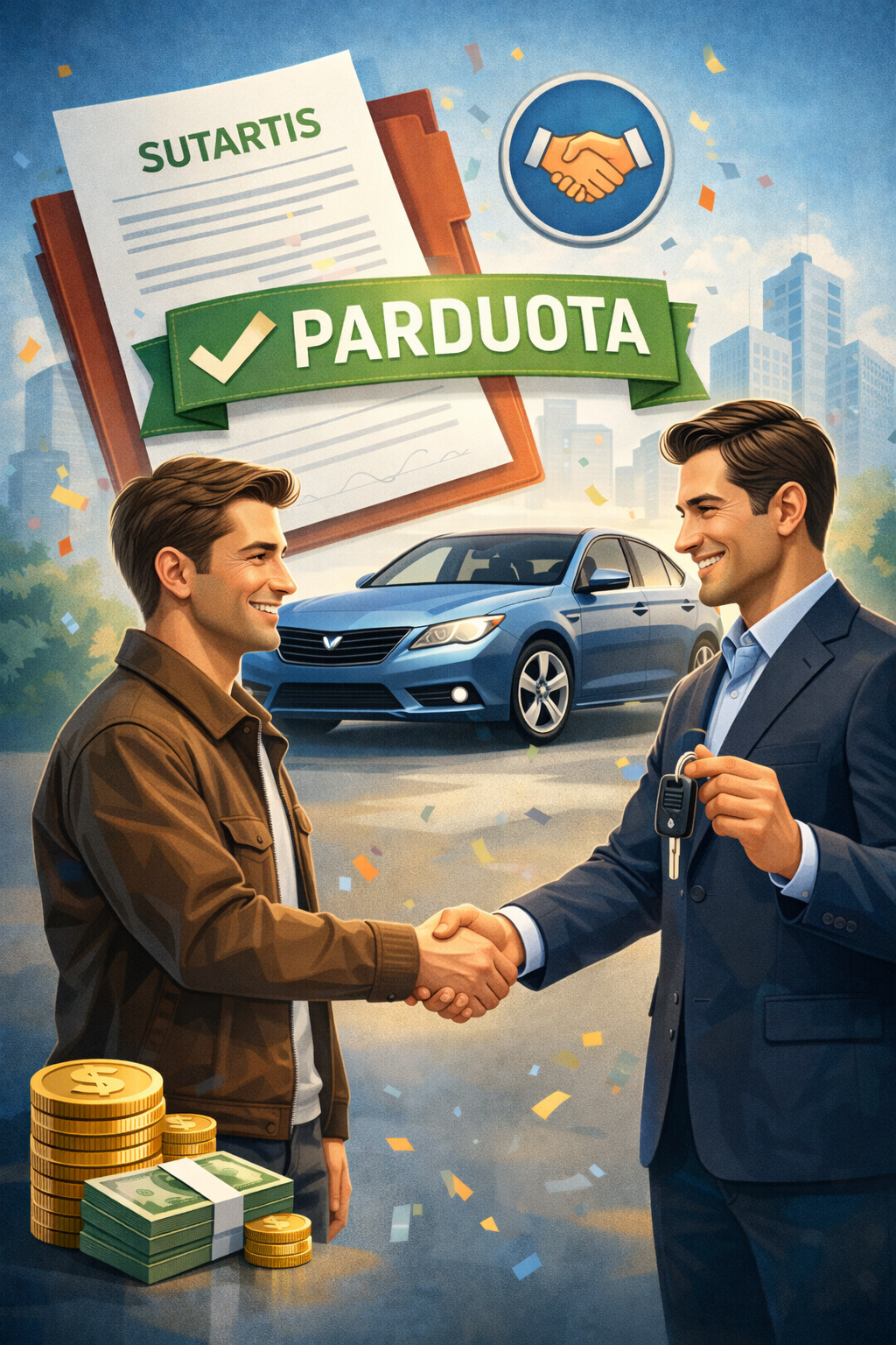 Automobilio pardavimas supirkėjui