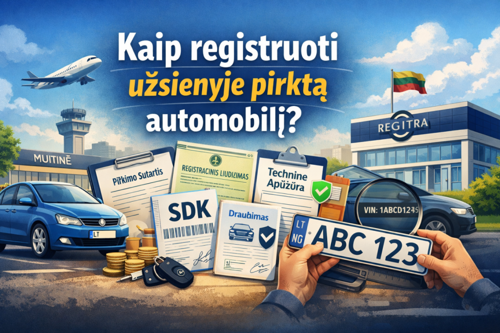 Automobilio registravimas iš užsienio