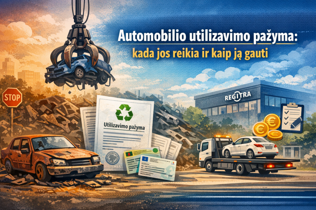 Automobilio utilizavimo pažyma