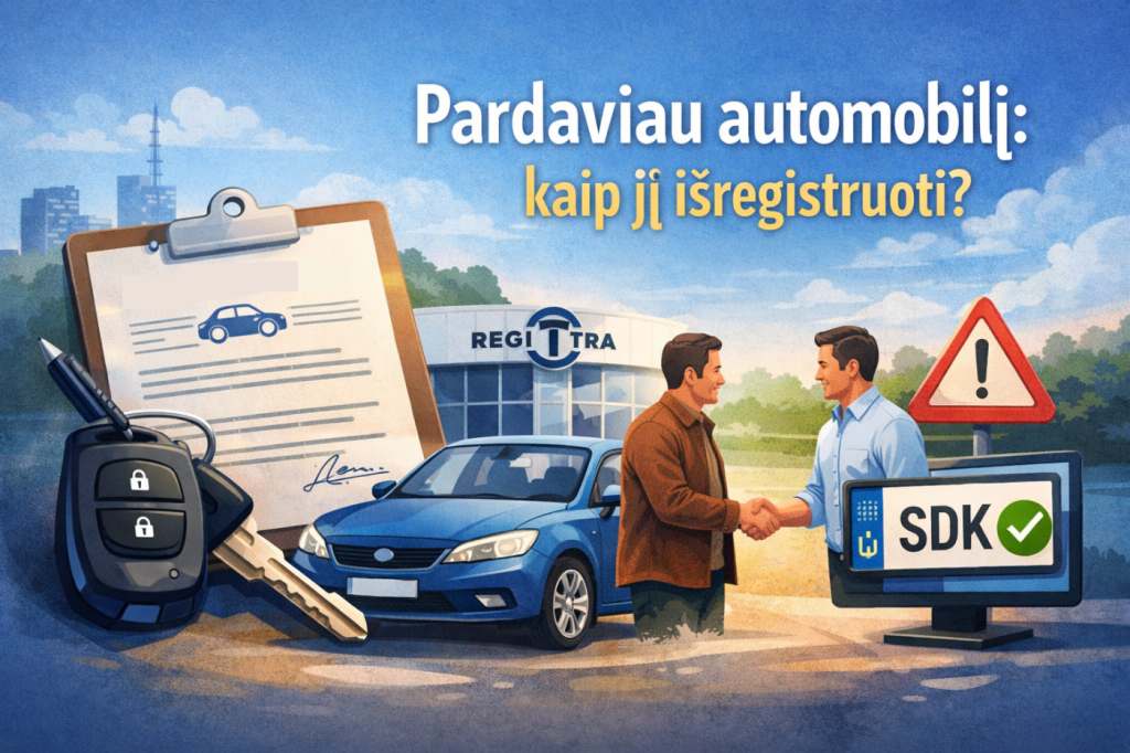 Parduoto automobilio išregistravimas