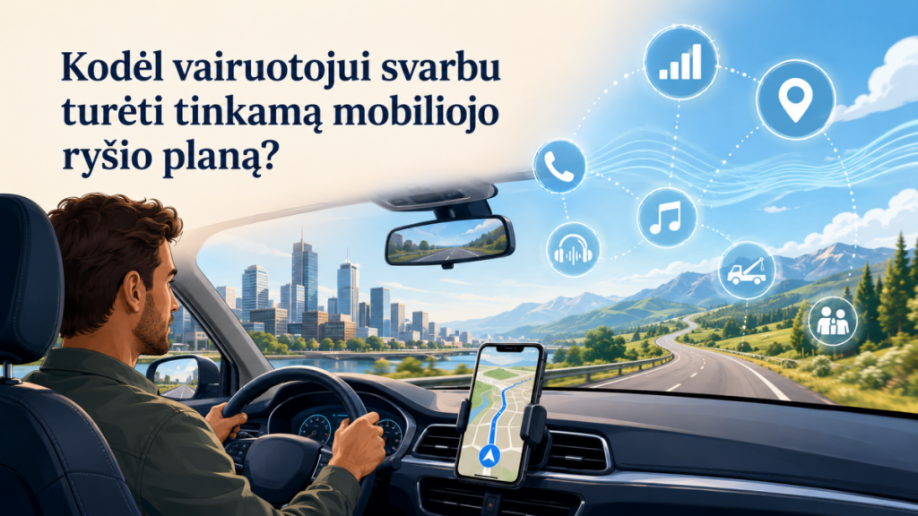 Mobiliojo ryšio planas vairuotojui